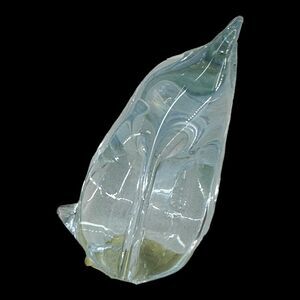 Randsfjord Glass Penguin Handblown Special Crystal Norway Figure w/ Sticker VTG